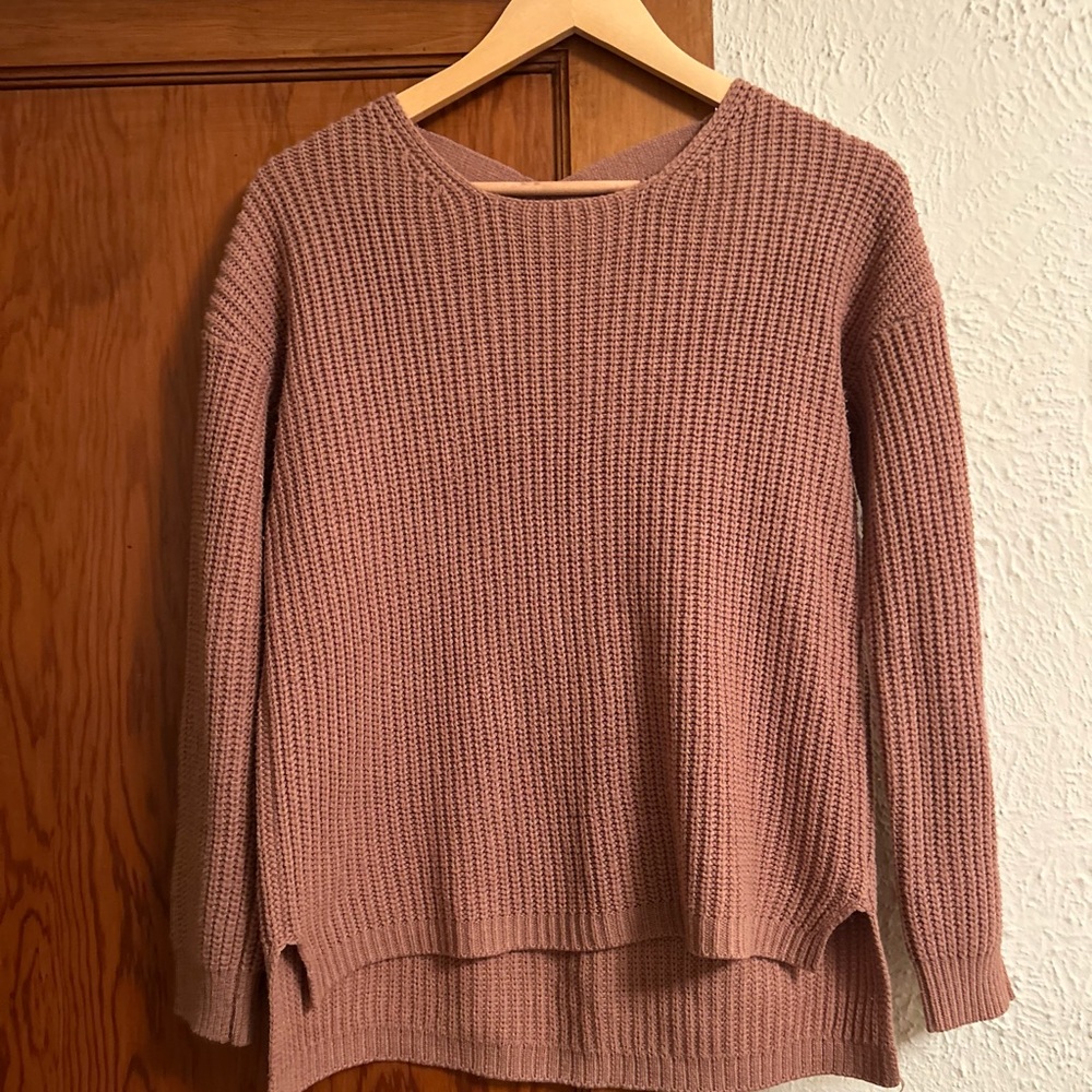 Charlotte Russe Mauve Knit Sweater